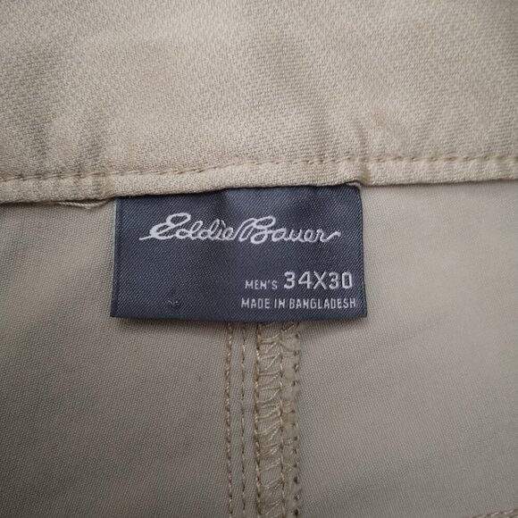 Eddie Bauer Men's Size 34/30 Tan Straight Legs Lightweight Casual Pants - Picture 3 of 13
